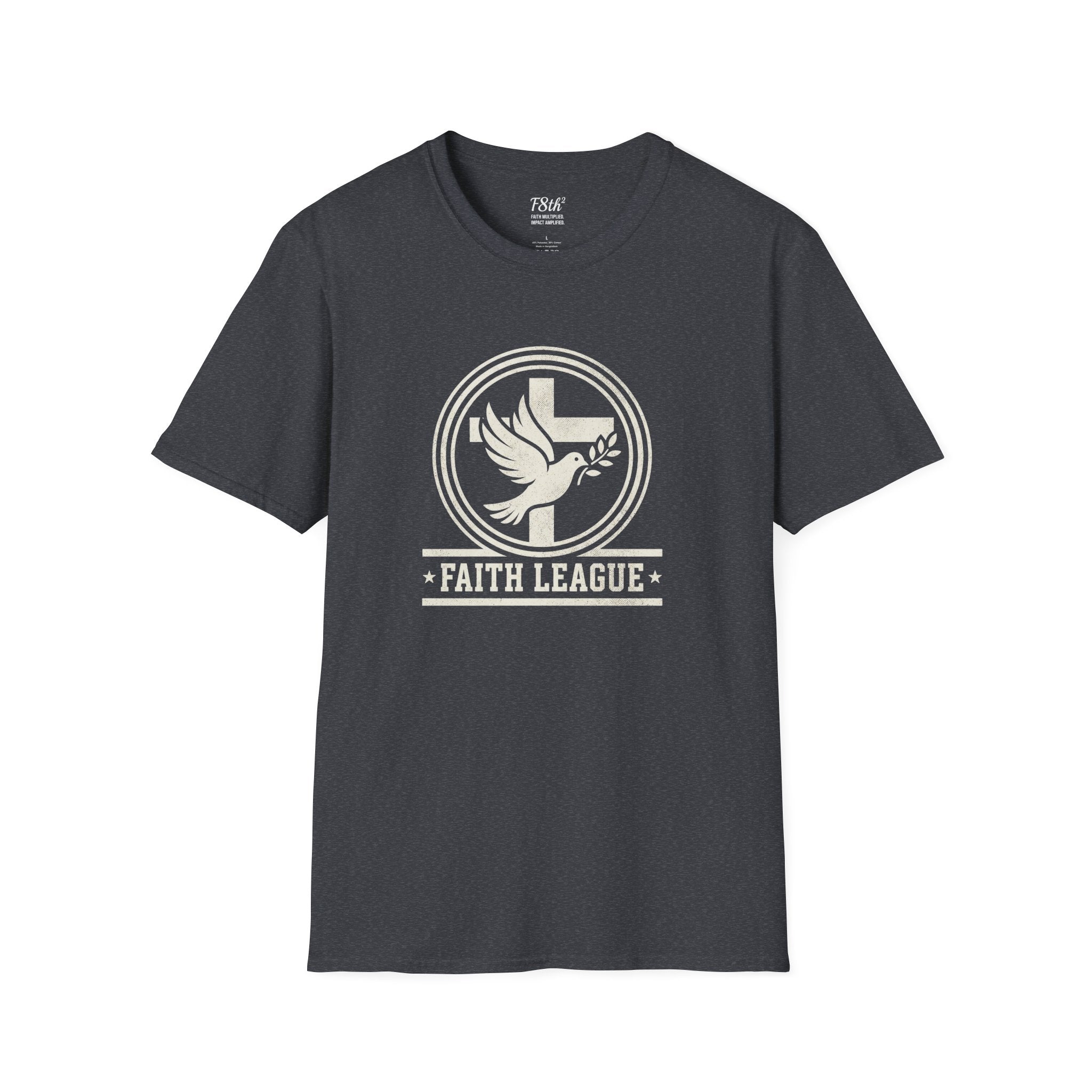 Faith League T-Shirt — Dove & Cross Christian Graphic Tee