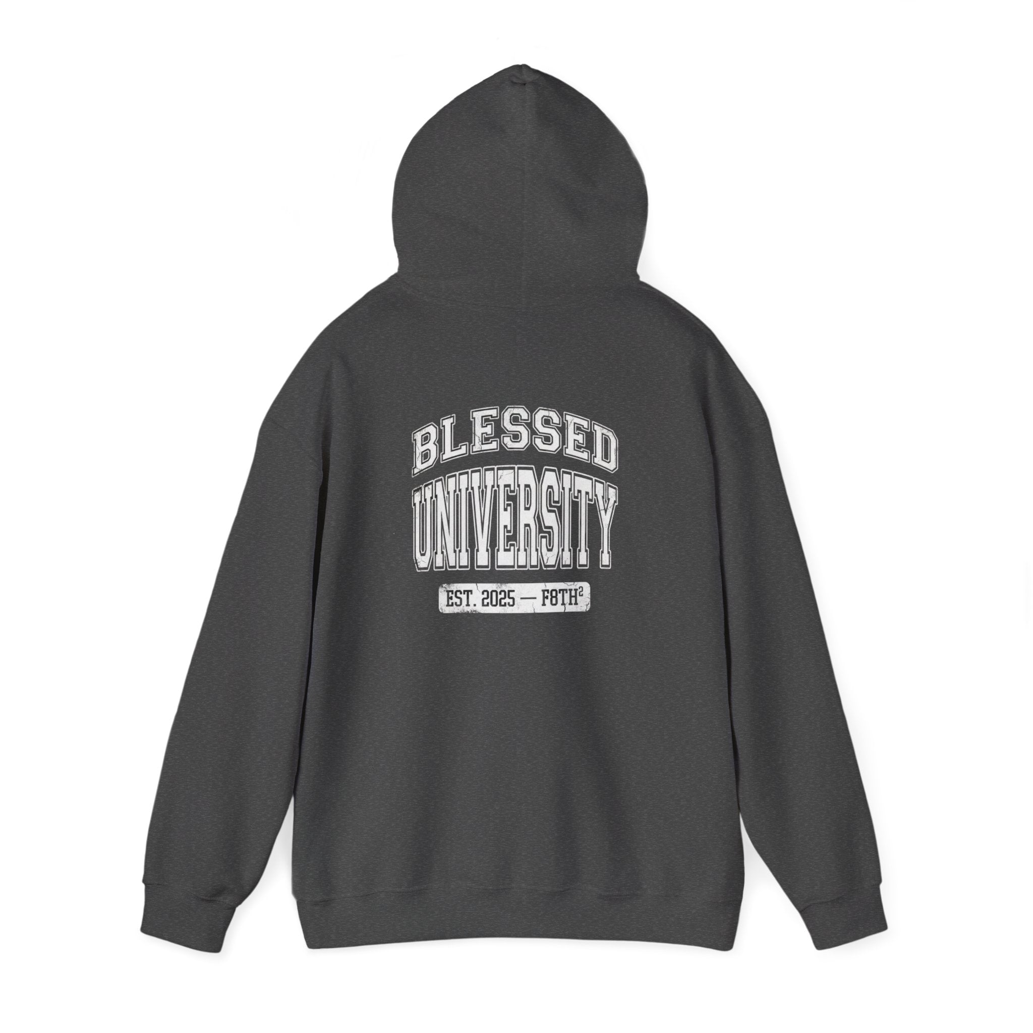 Blessed University Hoodie — 'Blessed University' Graphic College-Style Pullover