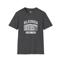 Blessed University T-Shirt — Vintage Collegiate Faith Tee (Est. 2025)