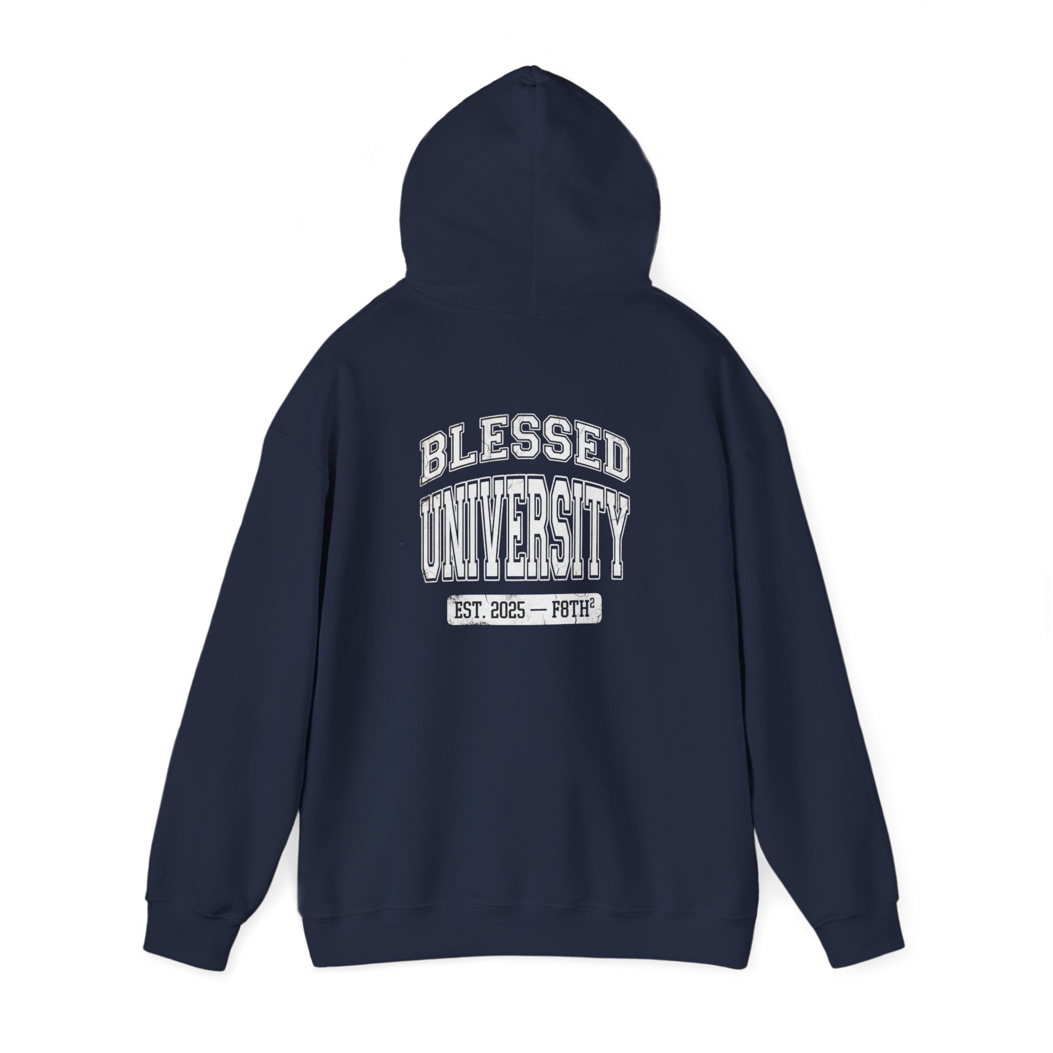 Blessed University Hoodie — 'Blessed University' Graphic College-Style Pullover