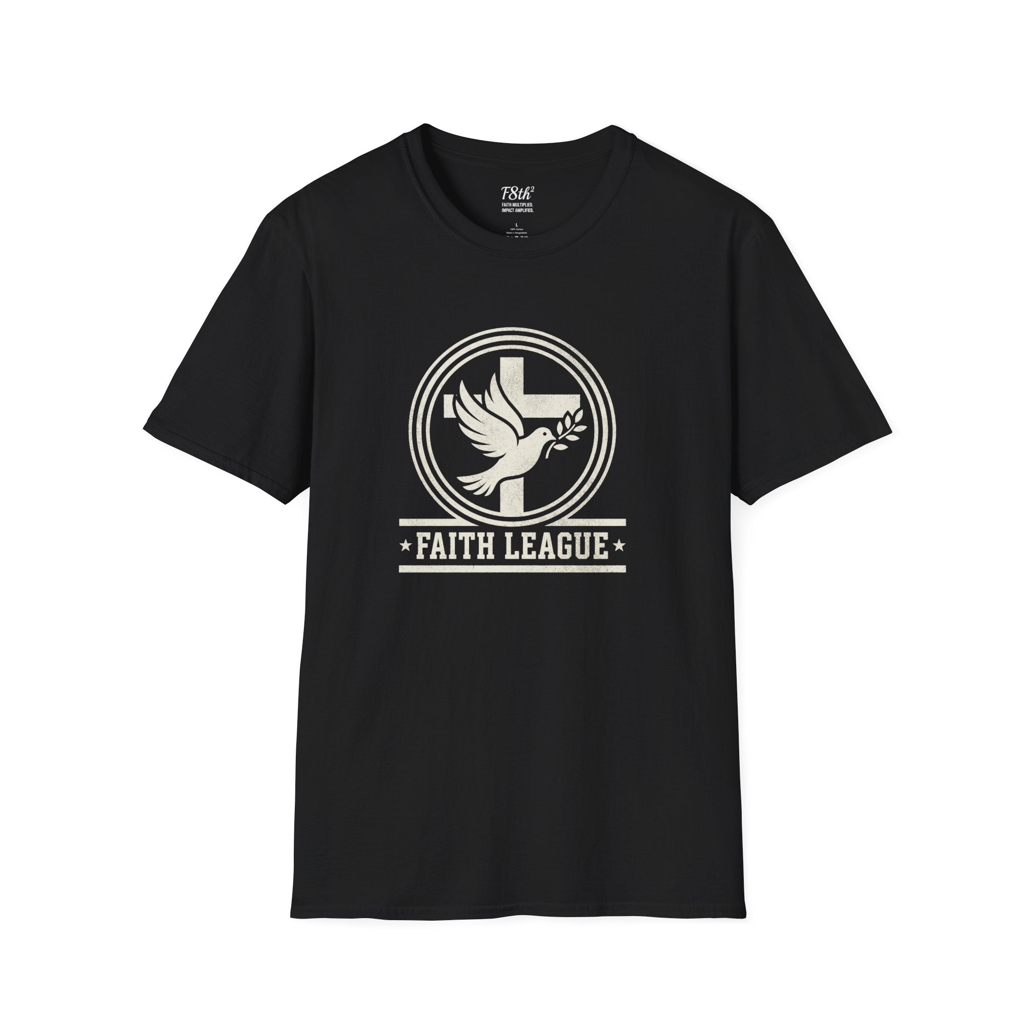 Faith League T-Shirt — Dove & Cross Christian Graphic Tee