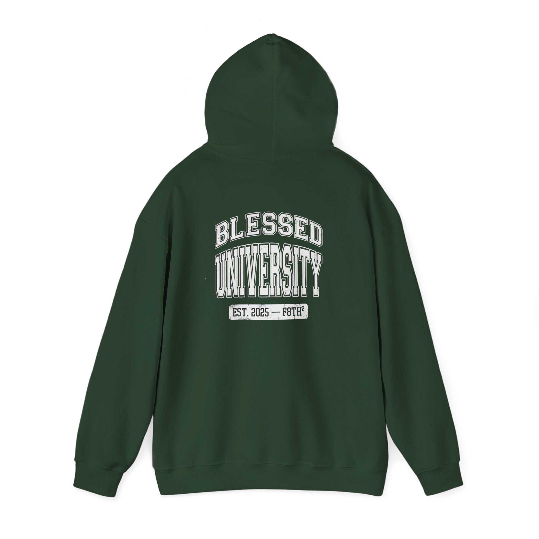 Blessed University Hoodie — 'Blessed University' Graphic College-Style Pullover