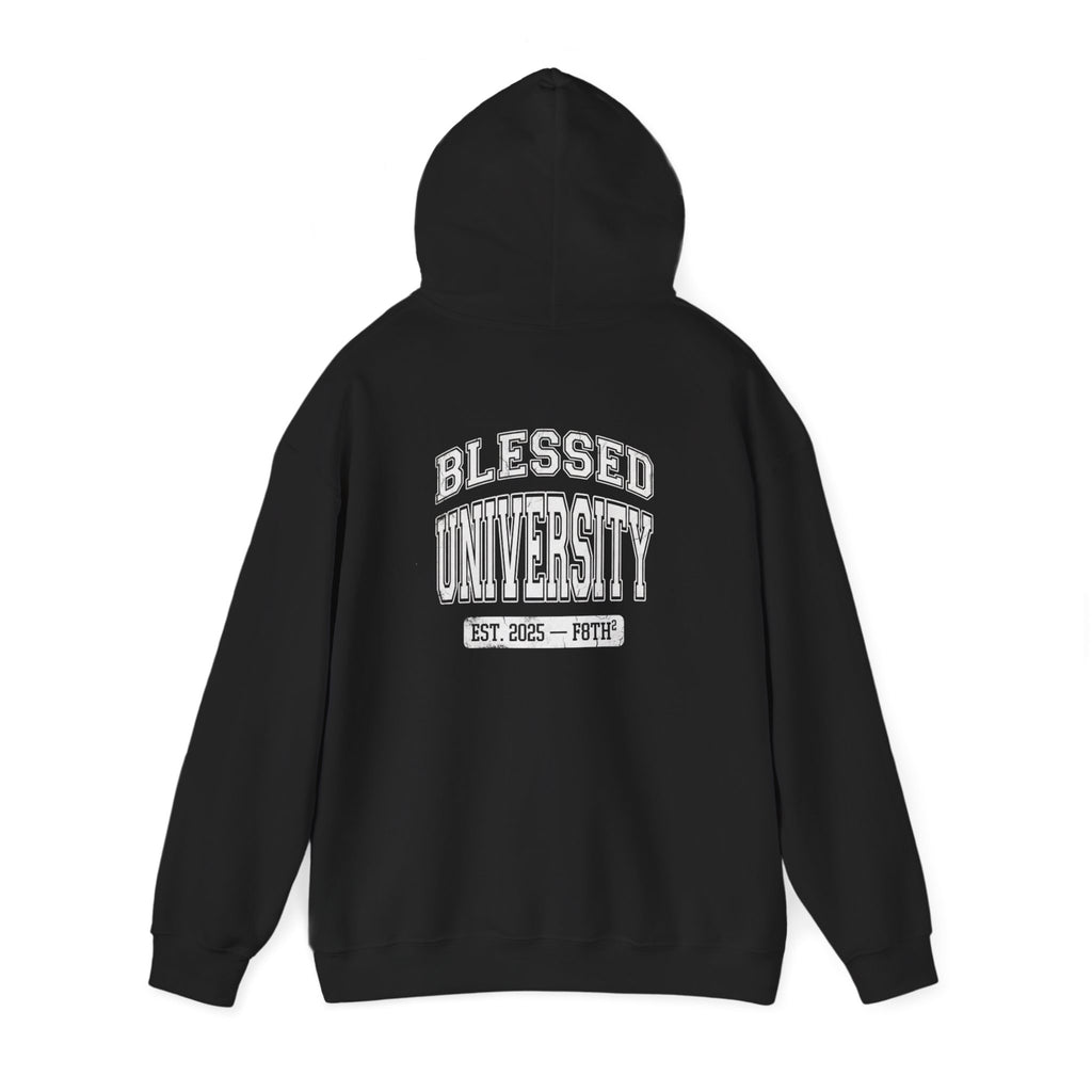 Blessed University Hoodie — 'Blessed University' Graphic College-Style Pullover